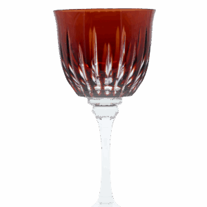 Lucia Crystal Red Wine Glass Red